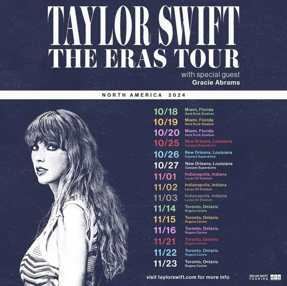 Taylor Swift Concert Dates North America